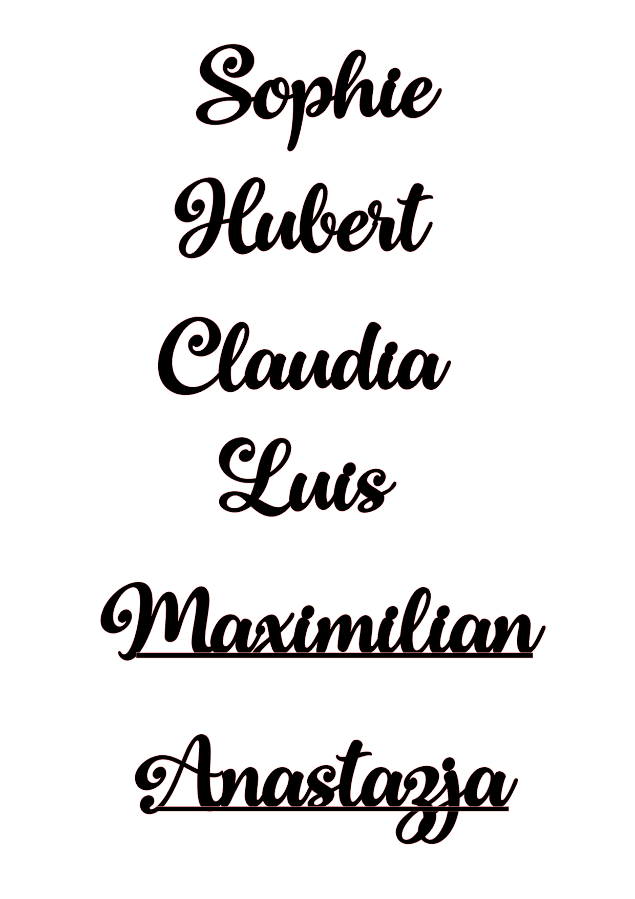 Personalisierter Cake Topper Name + Zahl mit Kaligrafie-Schrift – Bild 3