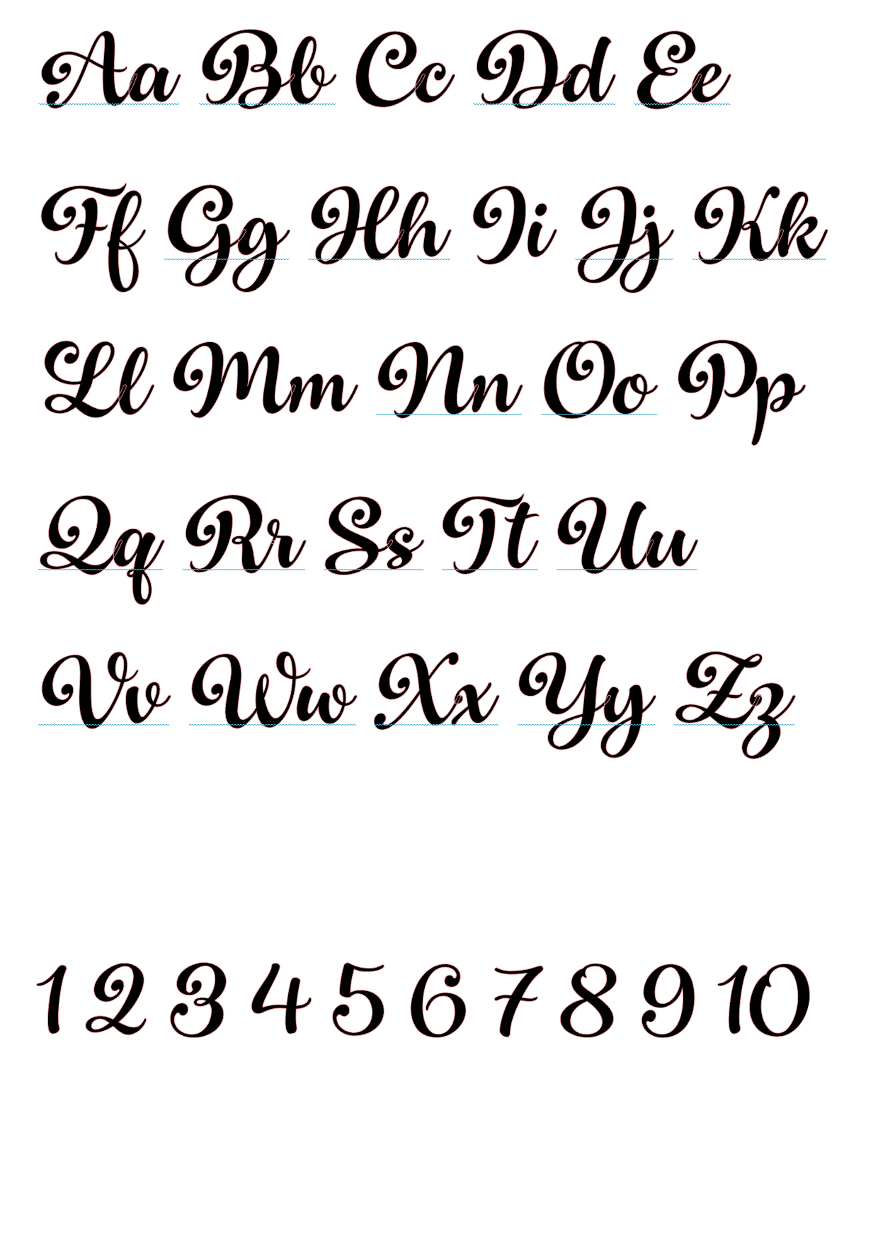 Personalisierter Cake Topper Name + Zahl mit Kaligrafie-Schrift – Bild 2