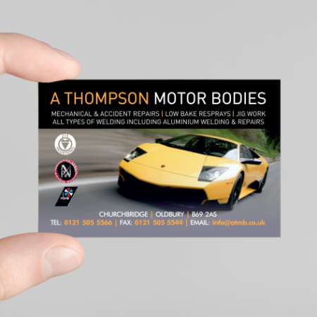 TEST - % ON TURNAROUND - Standard Business Cards