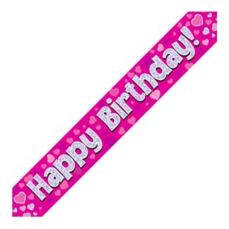Birthday Banner Pink