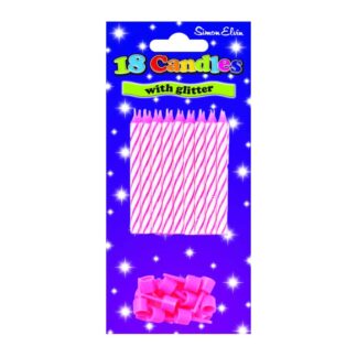 PINK GLITTER CANDLES