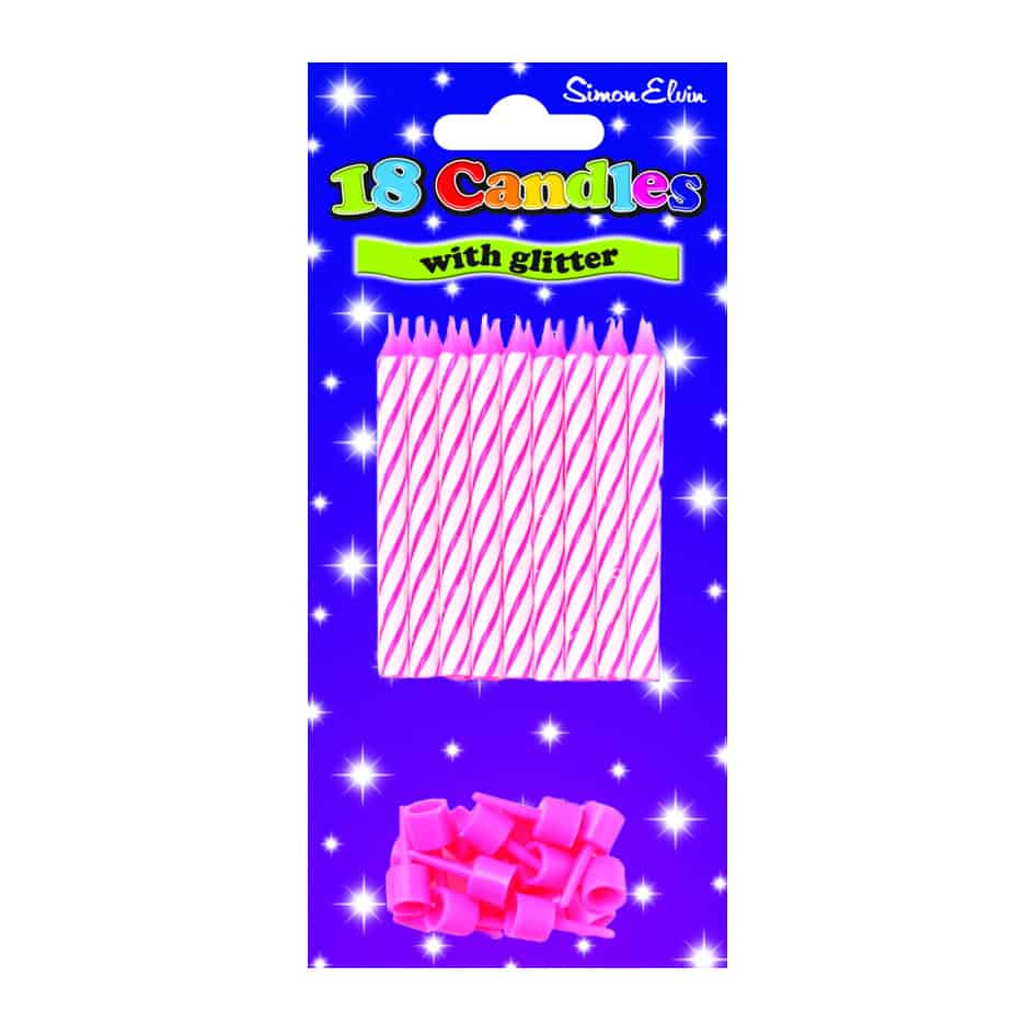 PINK GLITTER CANDLES