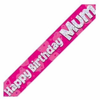 HAPPY BIRTHDAY MUM BANNER
