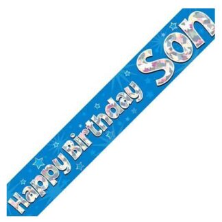 HAPPY BIRTHDAY SON BANNER