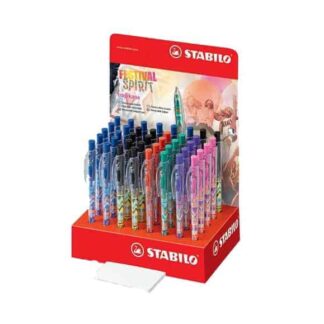 STATIONERY STABILO RETRACTABLE BALLPEN PURPLE