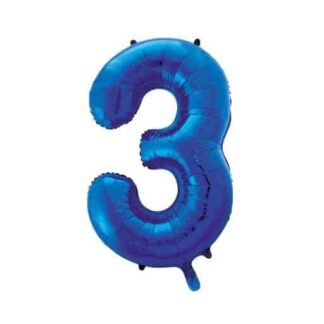 GIANT No.3 BLUE BALLOON