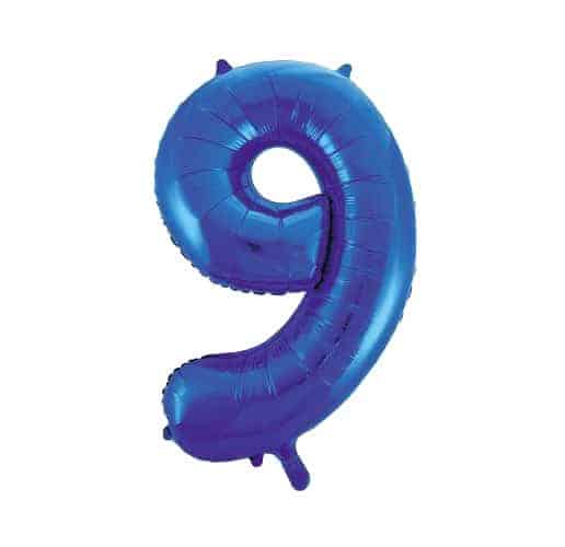 GIANT No.9 BLUE BALLOON