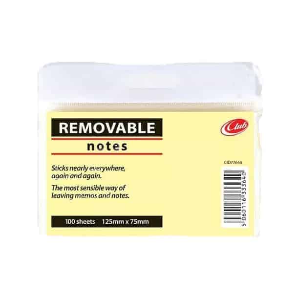 STATIONERY POST-IT NOTES 125X75