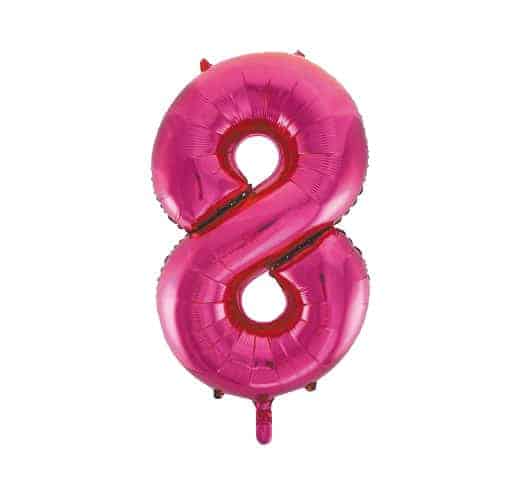 GIANT No.8 PINK BALLOON