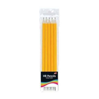 STATIONERY RUBBER TIPPED HB PENCILS