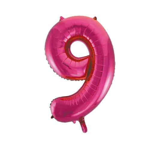 GIANT No.9 PINK BALLOON