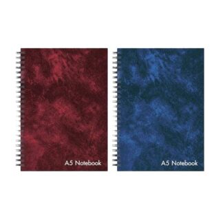 STATIONERY LEATHER LOOK NOTEBOOK A5