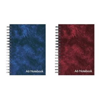 STATIONERY LEATHER LOOK NOTEBOOK A6