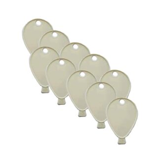 WHITE BALLOON SHAPED WEIGHTS