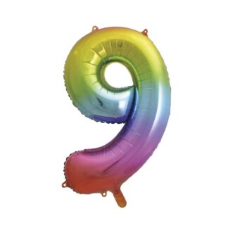 GIANT No.9 RAINBOW BALLOON