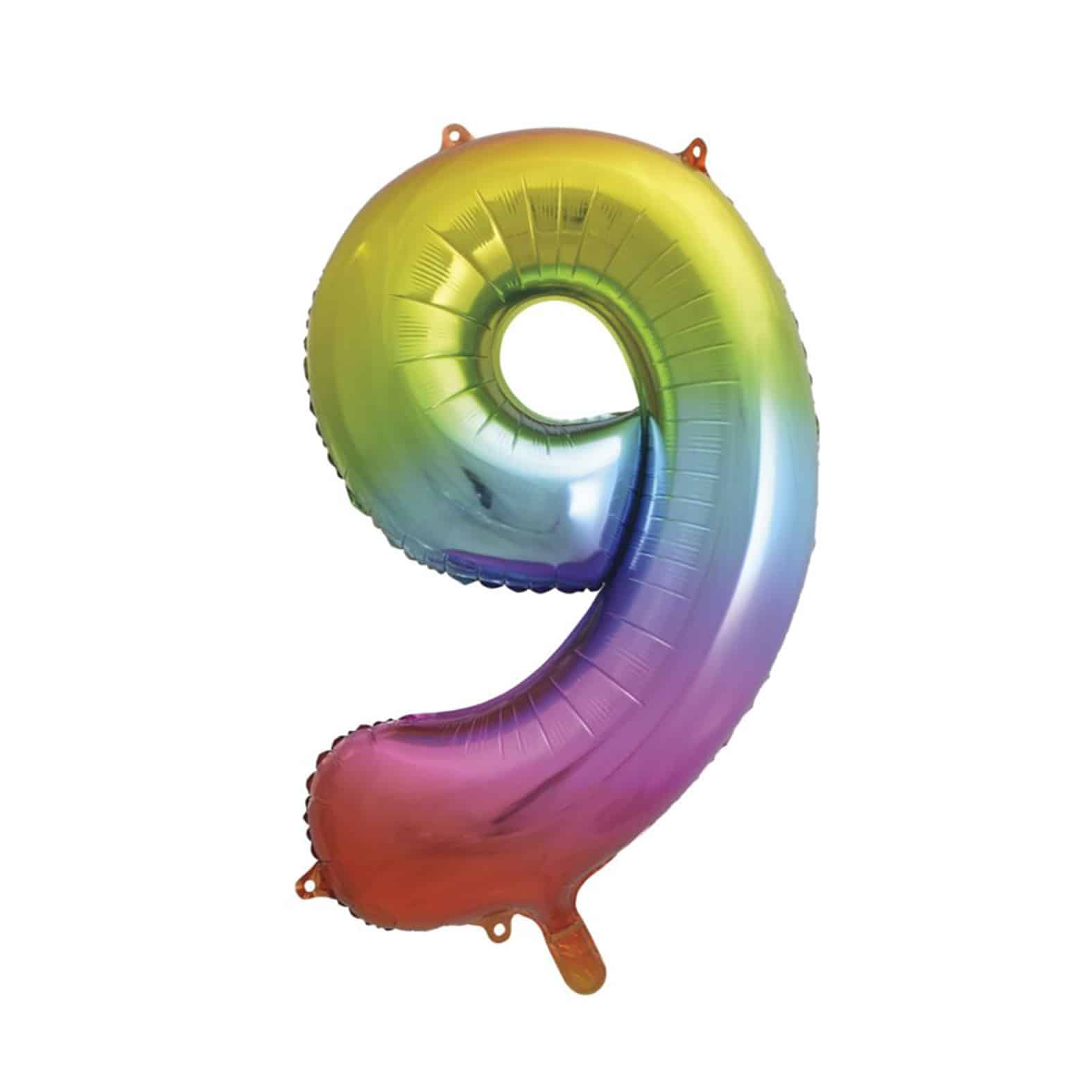 GIANT No.9 RAINBOW BALLOON