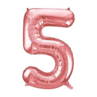 GIANT No.5 ROSE-GOLD BALLOON