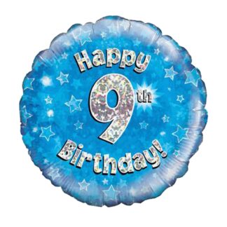 BLUE FOIL BALLOON 9
