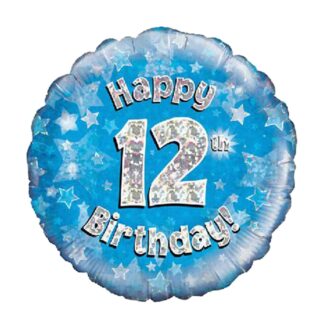 BLUE FOIL BALLOON 12