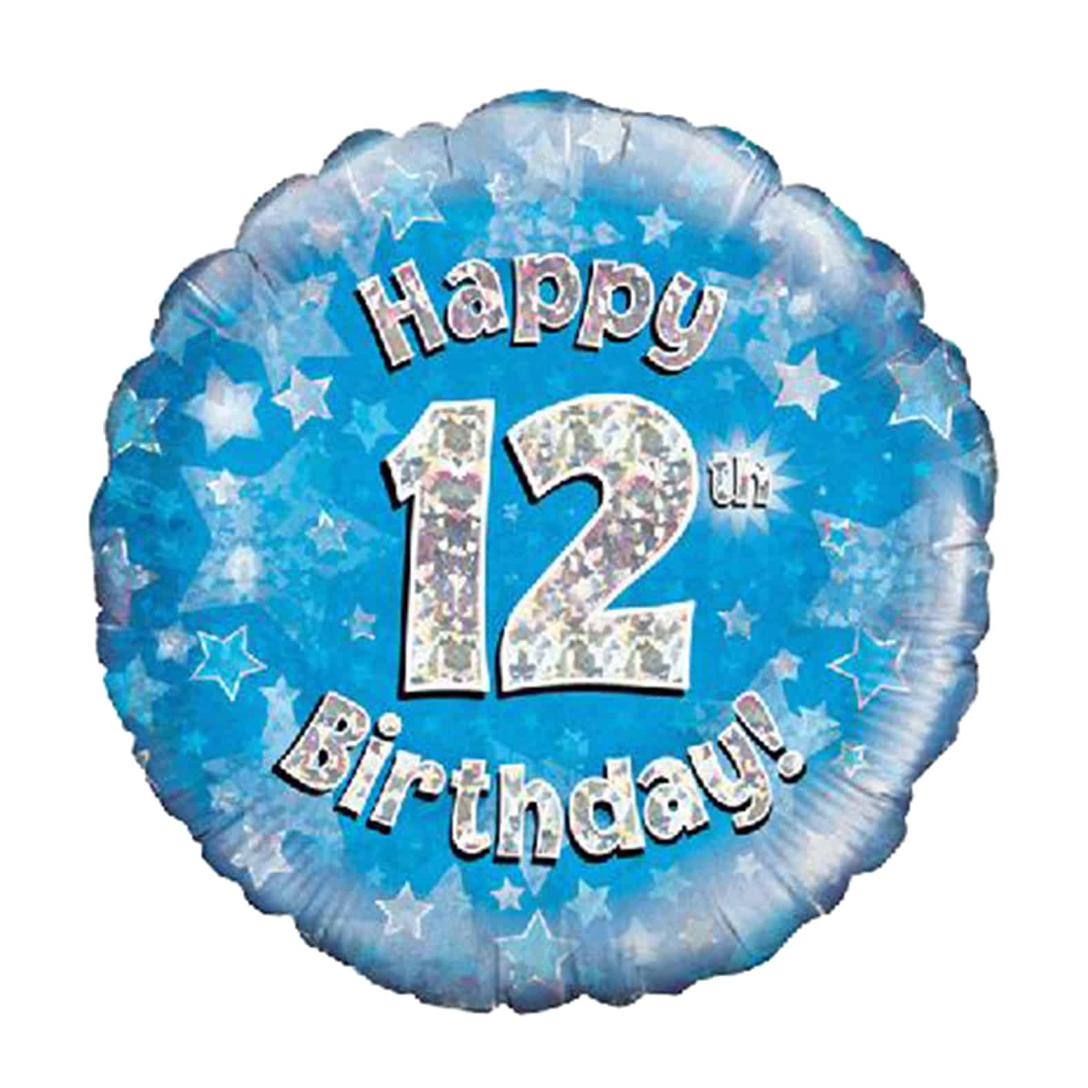 BLUE FOIL BALLOON 12