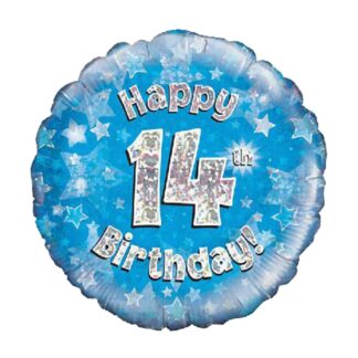 BLUE FOIL BALLOON 14