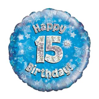 BLUE FOIL BALLOON 15