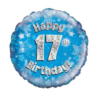 BLUE FOIL BALLOON 17