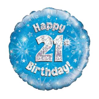 BLUE FOIL BALLOON 21