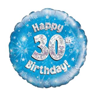 BLUE FOIL BALLOON 30