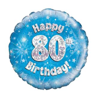 BLUE FOIL BALLOON 80