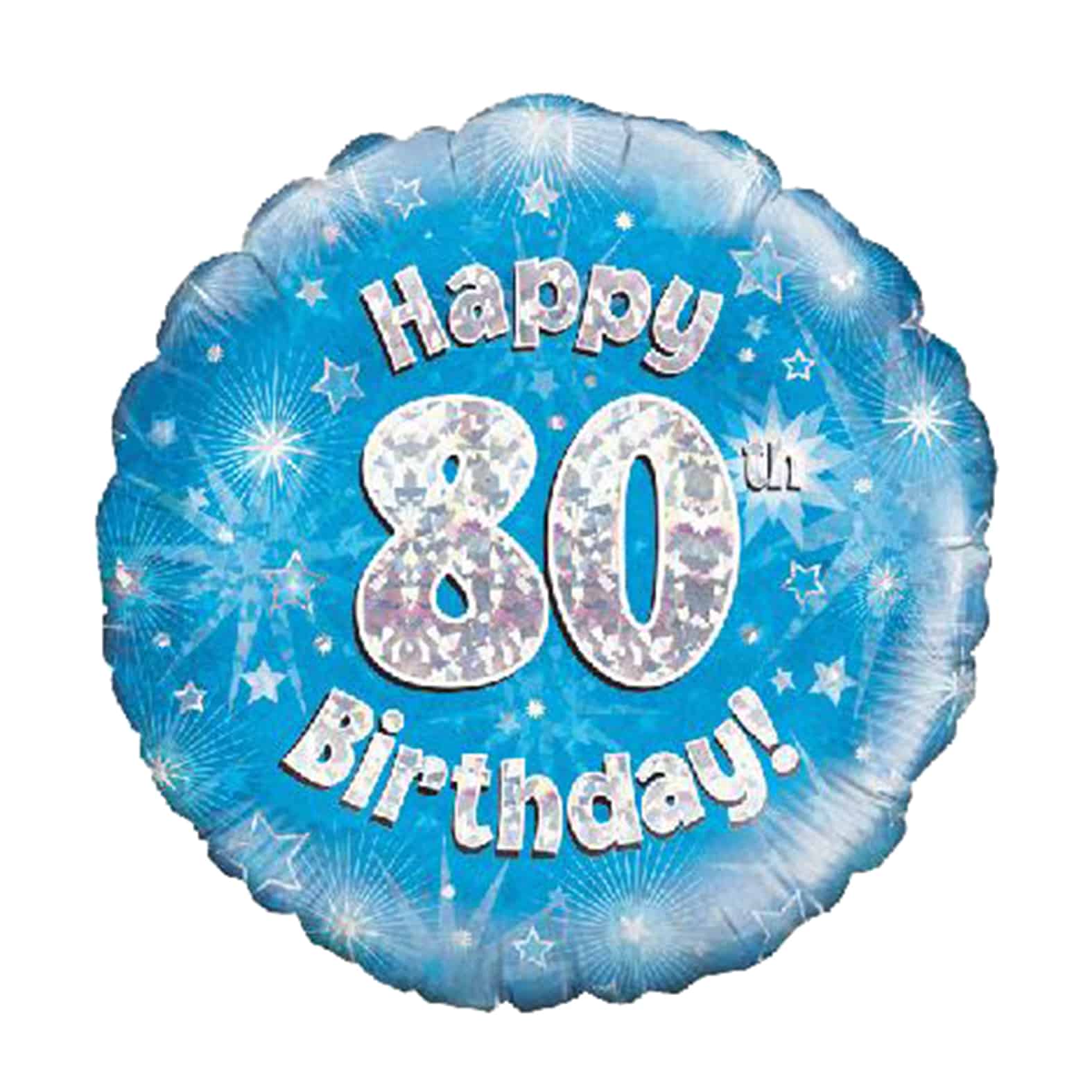 BLUE FOIL BALLOON 80