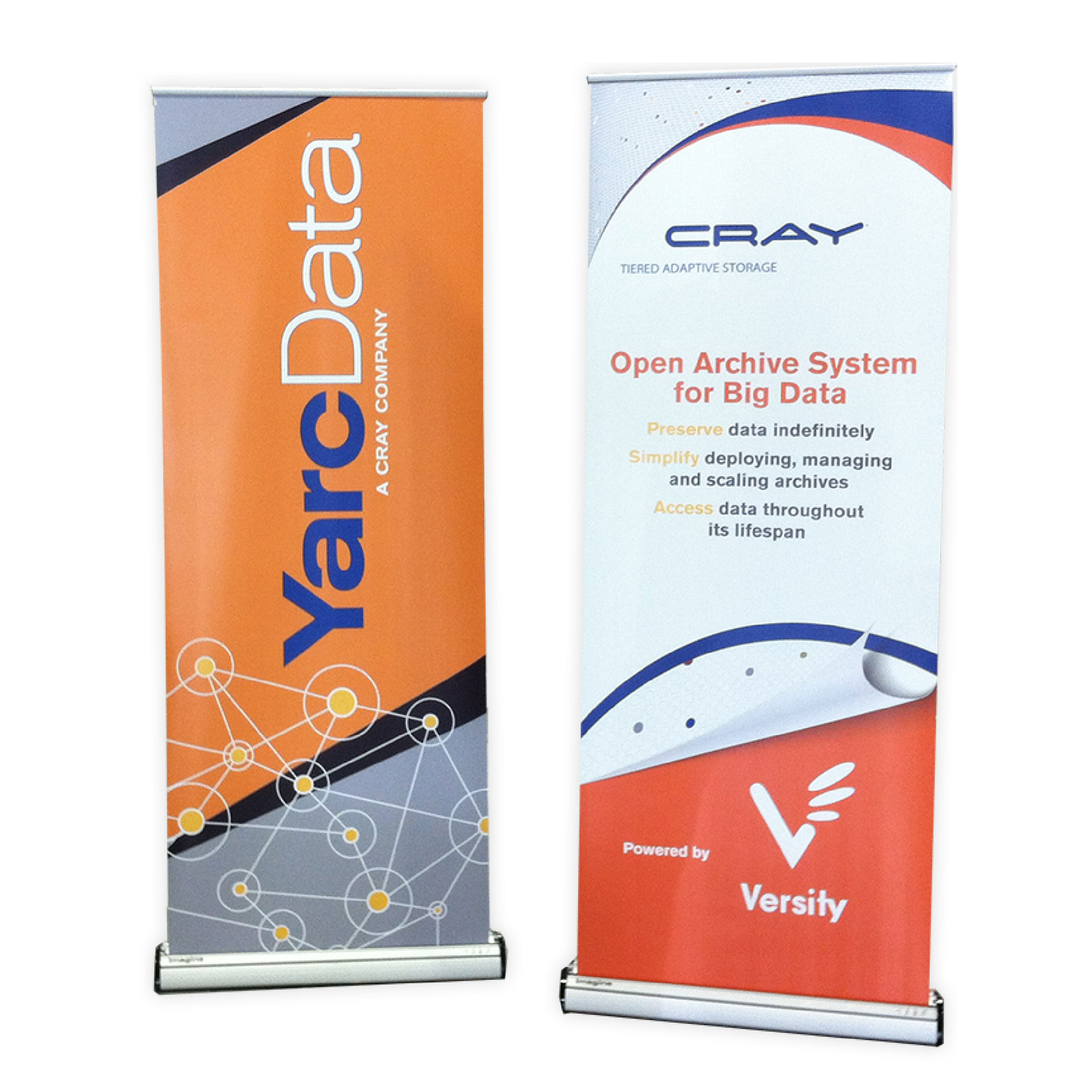 Deluxe Banner Stand - 2 sided